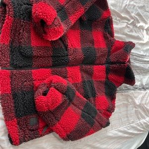 Roots Park Plaid Sherpa jacket